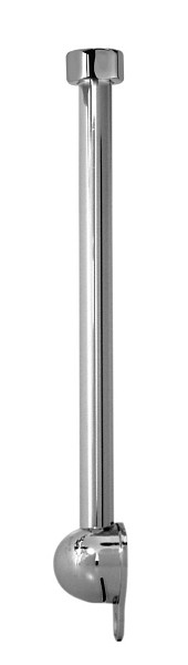 Benkiser Verchromter Spritzkopf gerade, mit Überwurfmutter und Quetschdichtung, Länge 270 mm, 0645840