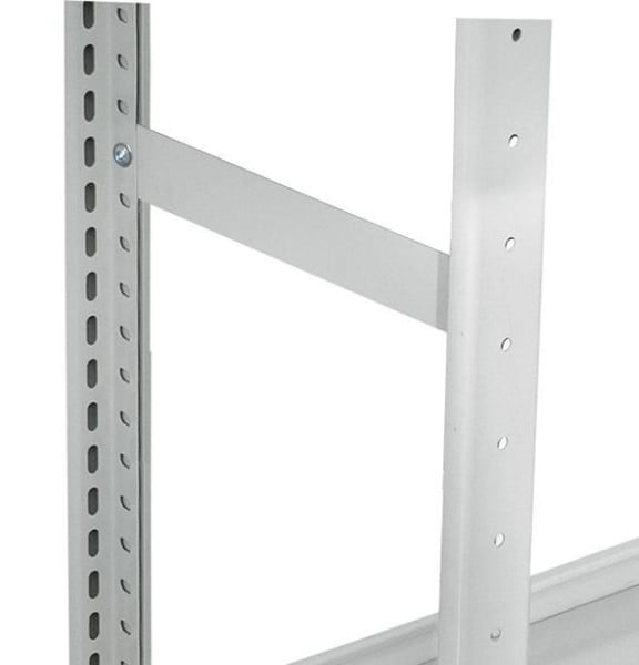 Schulte Stirndwandabgrenzung, 39 x 300 mm (H x T), RAL 7035 lichtgrau, 30470
