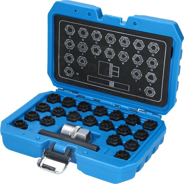 Brilliant Tools Felgenschloss-Sortiment für Audi, 22-teilig, BT691360