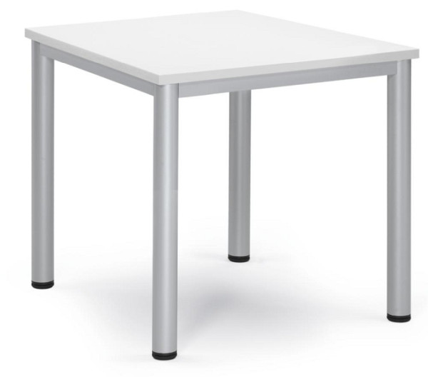 Deskin Besprechungstisch BASE-MODUL Q, Weiß, 800 x 800 x 720 mm, 348790