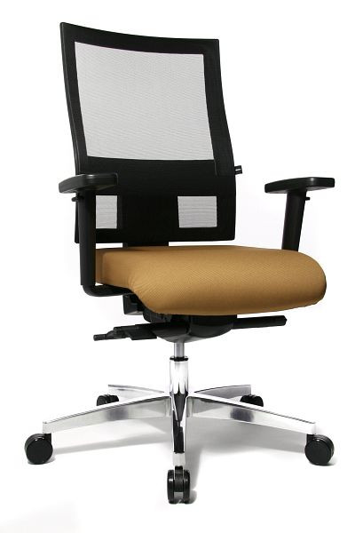 Topstar Design- und Komfortdrehstuhl mit balancierender Sitzfläche, braun, PS69BHW57