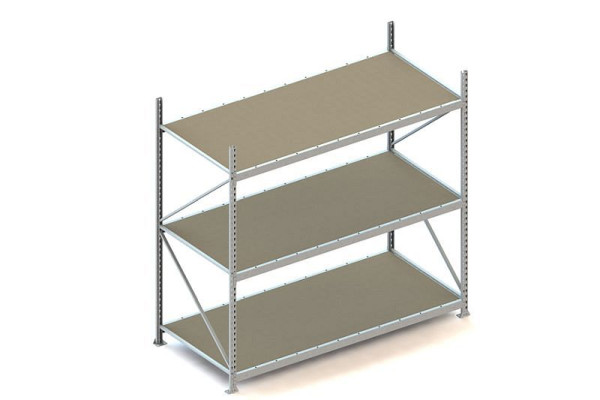 Meta MINI-RACK GR 2200x2200x1050 mm, verzinkt, mit Spanplatten, Bodenanzahl: 3, 20051255