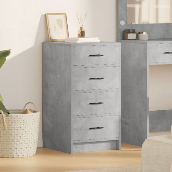 vidaXL Sideboard Beton Grau 40x41x75 cm Holzwerkstoff, 865058
