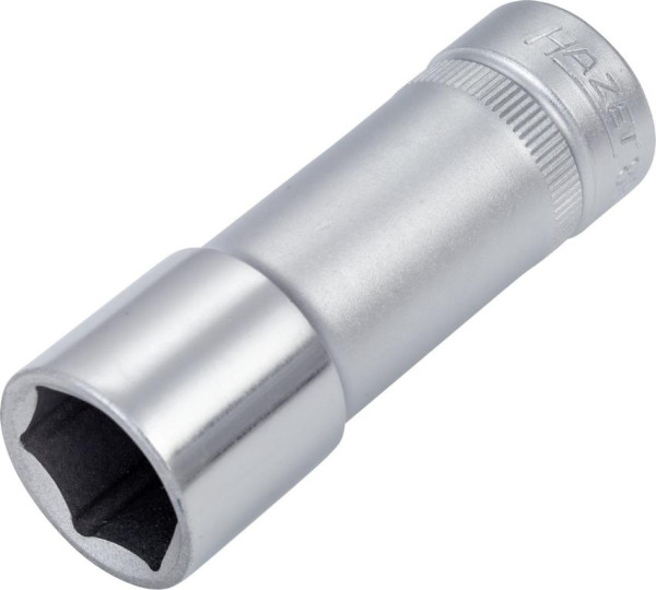 Hazet Steckschlüsseleinsatz, Sechskant, Vierkant hohl 10 mm (3/8 Zoll), 15 mm, Lange Ausführung Mit Rändelung, 880LG-15