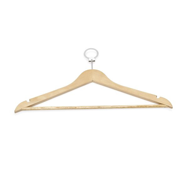 WAS Kleiderbügel, 44,5 x 1,2 x 23 cm, Modell 3, Holz, VE: 5 Stück, 1428110