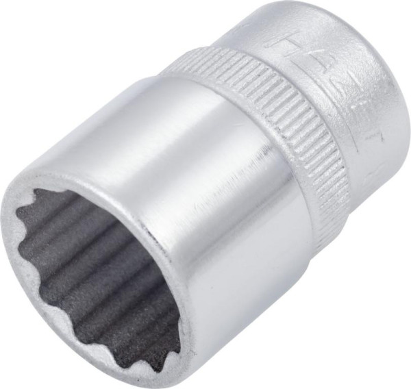 Hazet Steckschlüsseleinsatz, Doppelsechskant, Vierkant hohl 10 mm (3/8 Zoll), Außen-Doppel-Sechskant-Tractionsprofil, 19/32 ", 880AZ-19/32