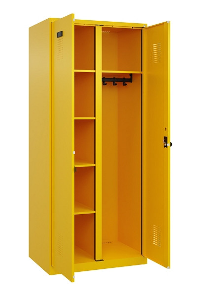 C+P Wäsche-/Garderobenspind Evolo PLUS, 2 Abteile, 1850x800x500mm, 1023/1023, Drehriegel, 049600-22 S10022