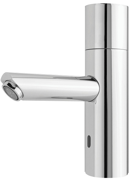 Benkiser Metrix Thermostat Elektronik Waschtisch-Thermostat-Mischer mit Temperaturgriff für Batteriebetrieb, 1994000