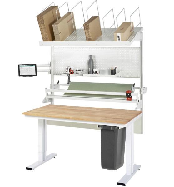 RAU Packtisch Komplettset 06, 08-WT, B1500 x T800, B-Platte, 08-WT-150-080-B-VP06.12