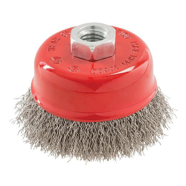 Silverline Edelstahl-Topfbürste, gepresst, 75 mm, 298755