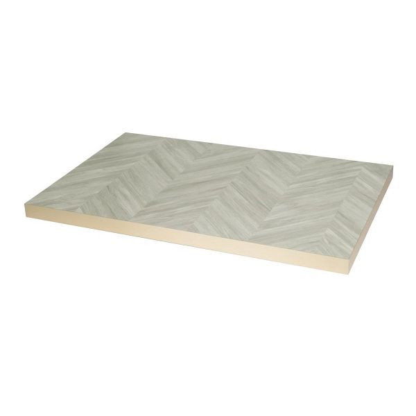 Bolero rechteckige Tischplatte im Chevron-Design, 1100 mm x 700 mm, FU513