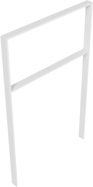 Schake Anlehnbügel aus Flachstahl 50 x 12 mm, mit Querholm, Gesamtbreite: 750 mm, feuerverzinkt, 451_075