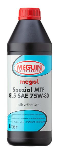 Meguin Getriebeöl megol Spezial MTF GL5 SAE 75W-80, Dose Kunststoff, VE: 1 Liter, 9435