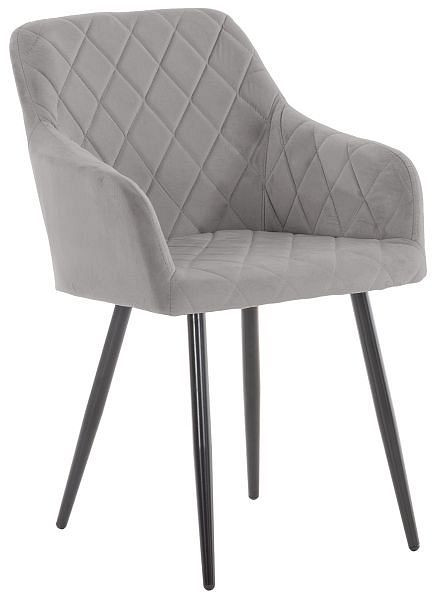 CLP Esszimmerstuhl Shila Samt, grau, 317125, 4251756445195
