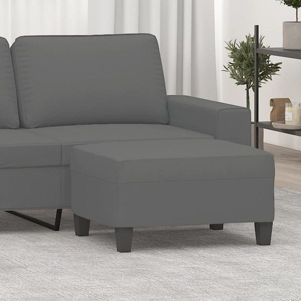 vidaXL Fußhocker Dunkelgrau 70x55x41 cm Mikrofasergewebe, 349363