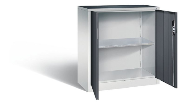 C+P Werkzeugschrank Acurado, H1000xB930xT400mm, Farbe: Lichtgrau / Schwarzgrau, Muldengriff, 8820-000 S10251