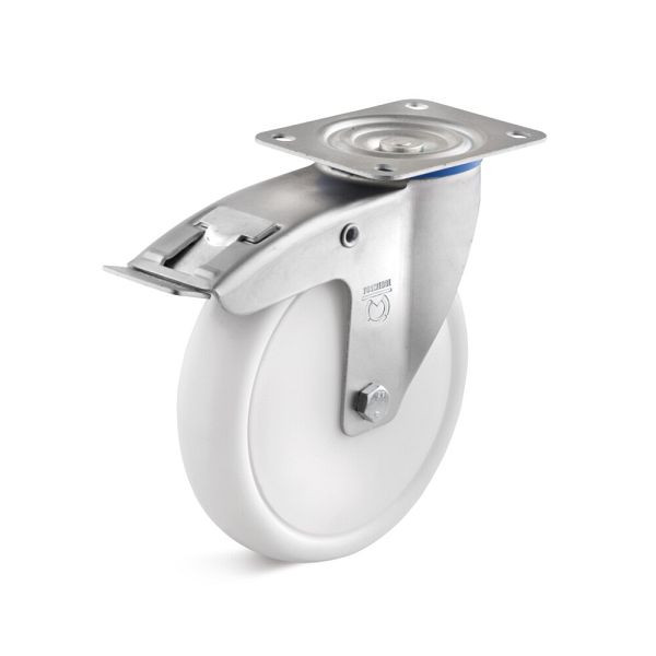 Torwegge Lenkrolle mit Doppelstopp und Platte, L-IL-PPBL-080-, 0029445