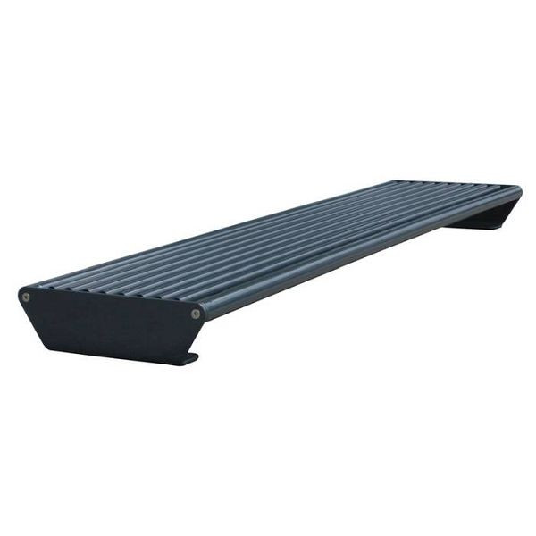 Stein HGS Sitzbank -Zorro-, 3-Sitzer/ohne Rückenlehne, 1500x365x110mm, RAL3003 rubinrot, 20829-01