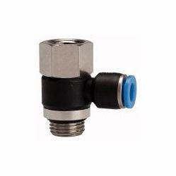 Riegler L-Steckverschraubung, drehbar, Innen- und Außengewinde zylindrisch, mit O-Ring (NBR), 109435