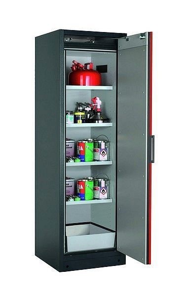 asecos Sicherheitsschrank Q-PEGASUS-90, Q90.195.060.WDACR in verkehrsrot RAL 3020 mit 4x Fachboden (Stahlblech), 30075-046-33410