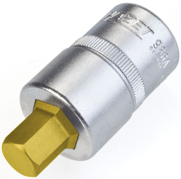 Hazet Schraubendreher-Steckschlüsseleinsatz, Vierkant hohl 12,5 mm (1/2 Zoll), Innen-Sechskant Profil, 7/16 ", 986A-7/16