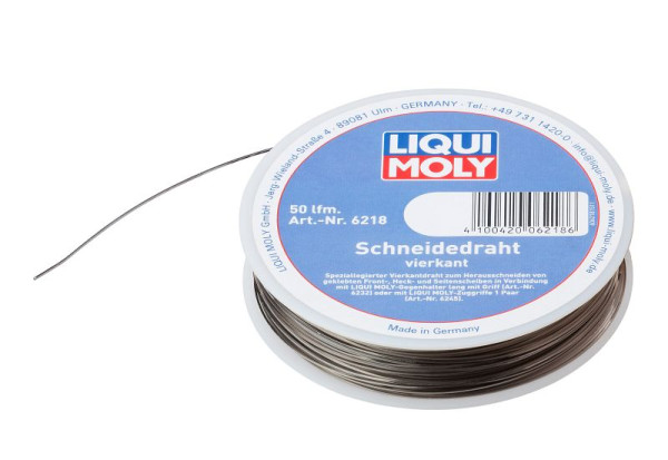 LIQUI MOLY Schneidedraht vierkant, Karton, VE: 50 Meter, 6218, 4100420062186