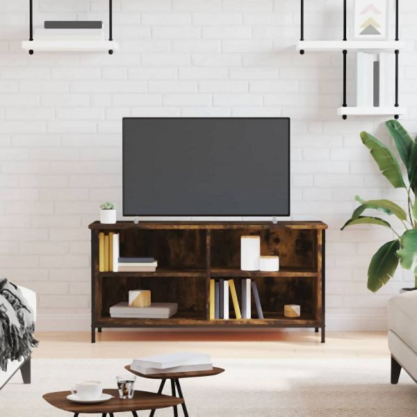 vidaXL TV-Schrank Räuchereiche 100x40x50 cm Holzwerkstoff, 832775