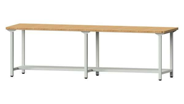 ANKE Werkbänke Arbeitstisch, Modell 191, 2800 x 800 x 840 mm, RAL 7035, BMP 40 mm, 401.448