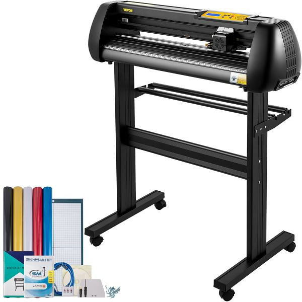 VEVOR Vinyl Schneidemaschine Schneideplotter 720 mm SignMaster Bodenständer, KZJSK720T220VTAXZV2