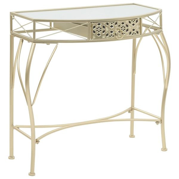 vidaXL Beistelltisch Französischer Stil Metall 82x39x76 cm Golden, 245936