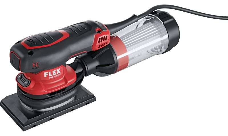FLEX Kompakter Schwingschleifer mit Drehzahlregelung OSE 2-80 EC Set ...