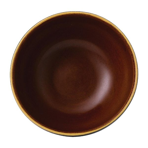 Churchill Super Vitrified Nourish Tokyo Black tiefe Schalen, 155 mm, (6 Stück), FE947