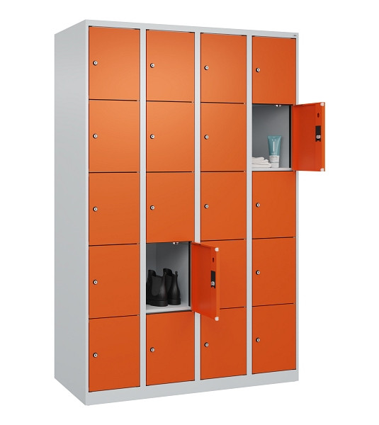 C+P Schließfachschrank Evolo PLUS, 20 Fächer, 1850x1200x500mm, 7035/2004, 049000-405 S10002