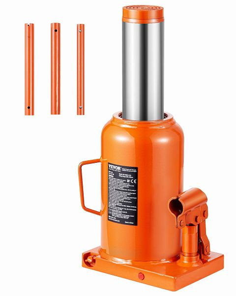 VEVOR Hydraulischer Wagenheber, 50t Manueller Stempelwagenheber Werkstatt 28-44cm, PSDSDS50TZJSG62T5V0
