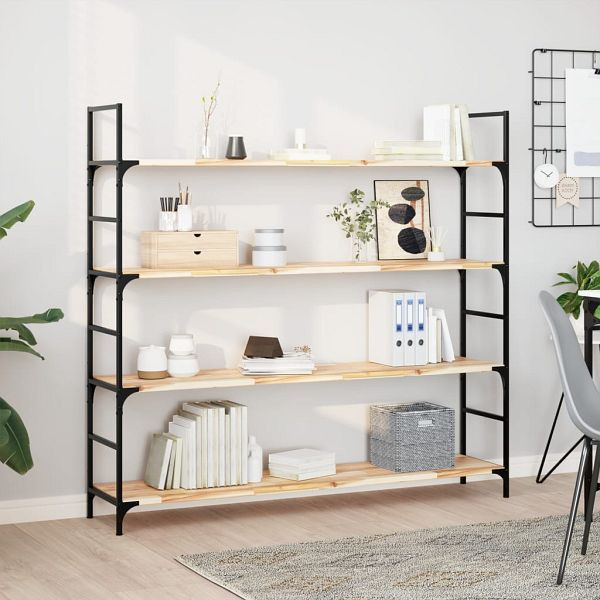 vidaXL Schweberegale 4 Stück 160x30x2 cm Massivholz Akazie Unbehandelt, 3279390