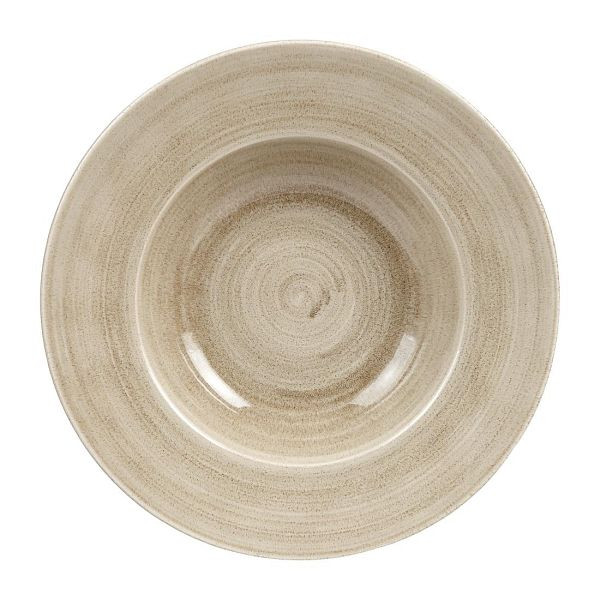 Churchill Stonecast Patina Schüssel, Antik-Optik, rund, breiter Rand, Taupe, 280 mm, HC799