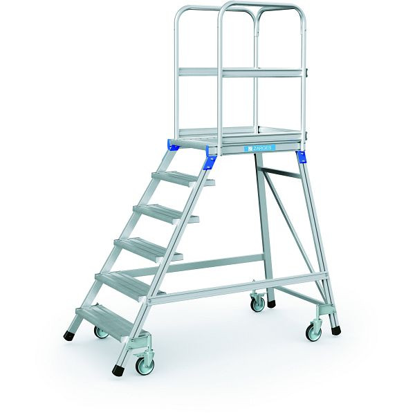 ZARGES Podesttreppe, einseitig 6 Stufen, 41974, 4003866419746