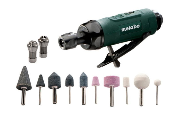 metabo Druckluft-Geradschleifer DG 25 Set Kunststoffkoffer, 604116500