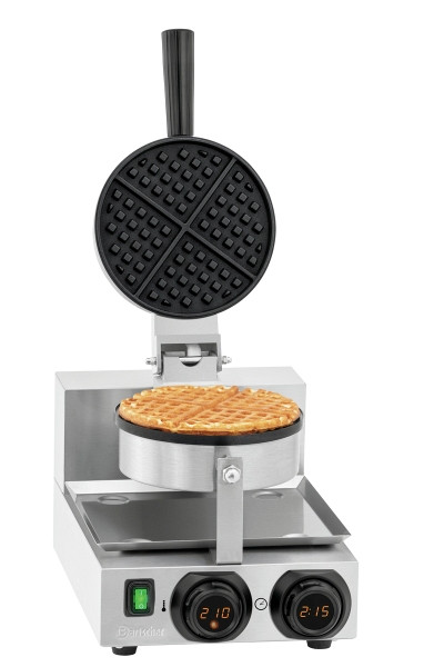 Bartscher Waffeleisen MDI 1BWR 1750 für runde Brüsseler Waffeln, 370280