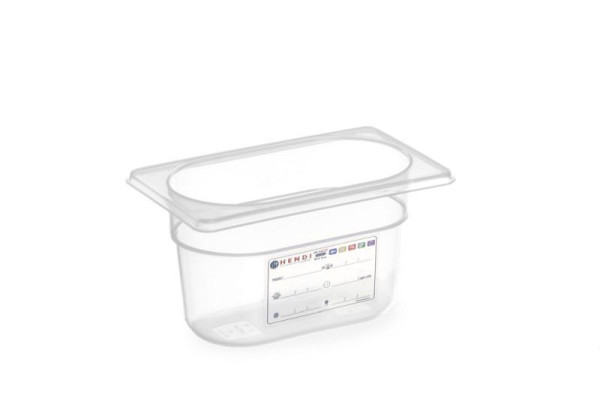 Hendi GN Behälter 1/9, 0,6 L, LxBxH: 176x108x65 mm, Transparent, 880562