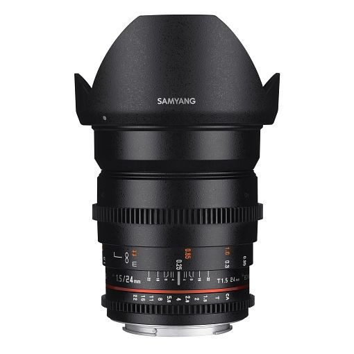 Samyang MF Videoobjektiv 24mm T1,5 Video DSLR II Canon EF, 1021523