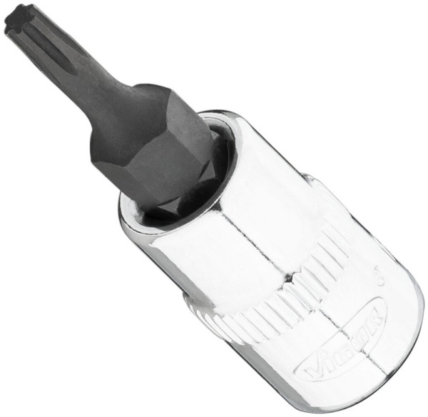 VIGOR T-Plus Schraubendreher-Einsatz, Vierkant 6,3 mm (1/4 Zoll), T+ Profil, T10+, V7037-IP10