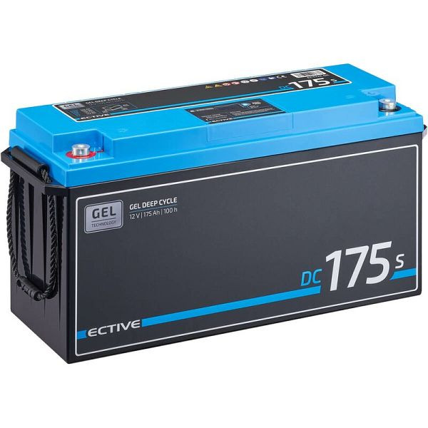 ECTIVE DC 175S GEL Deep Cycle mit LCD-Anzeige 175Ah Versorgungsbatterie, TN3817