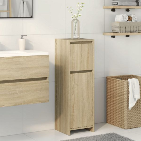vidaXL Badezimmerschrank Sonoma-Eiche 30x30x95 cm Holzwerkstoff, 849607