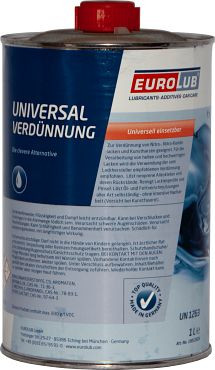 Eurolub Universalverdünnung zum Verdünnen und Waschen, VE: 1 L, 10012626
