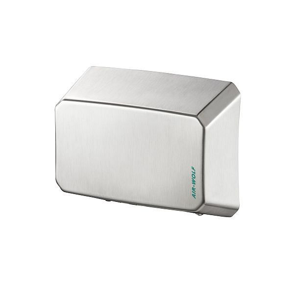 Air Wolf Händetrockner, Serie B, H x B x T: 216 x 275 x 100 mm, Edelstahl gebürstet, 10-031