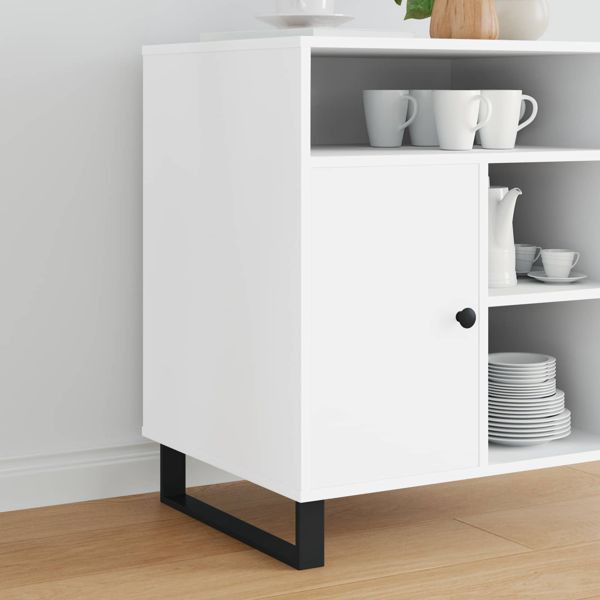 vidaXL Möbelbeine 12-teilig Schwarz 436 x 40,5 x 100 mm Eisen, 864813