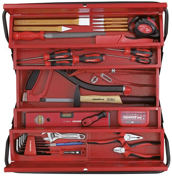 GEDORE red Werkzeugsatz BASIS im Werkzeugkasten 72-teilig, 3301628