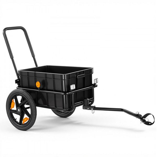 VEVOR 2-in-1 Fahrradanhänger/Handwagen, 45 kg, mit Kupplung, Regenschutz, für 22–28 Zoll Räder, 600D Oxford, CGKZXCHYTCHJNCYFU001V0