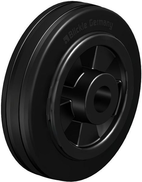 Blickle VPP 100/15R Rad aus Vollgummi, Schwarz, 36327